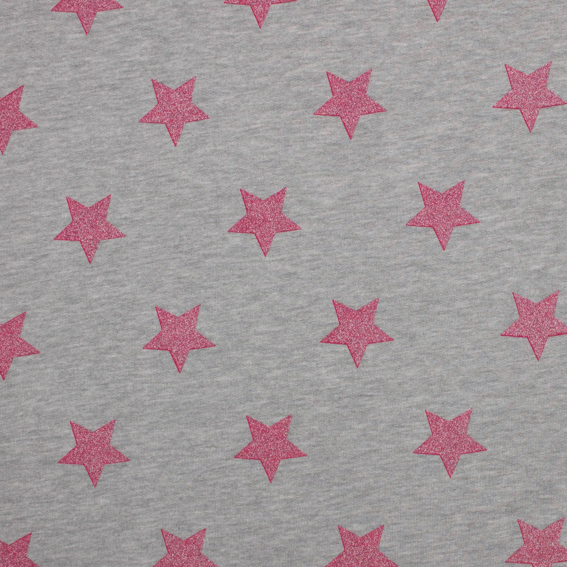 jogging met glitterster roze